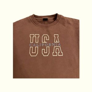 Urban Outfitters Embroidered Destination Crew Neck Sweatshirt